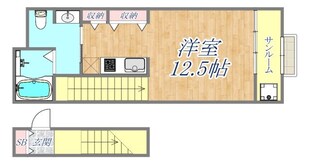 エトワール学文殿Aの物件間取画像